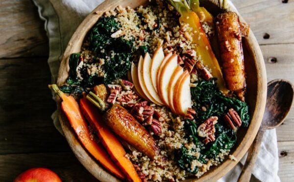 A vegan apple power bowl