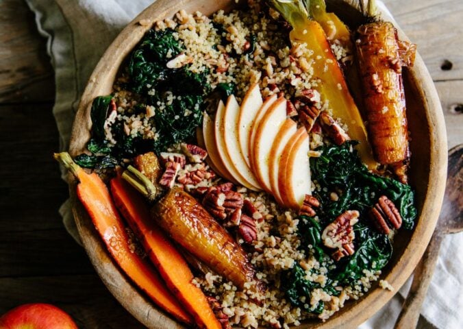 A vegan apple power bowl