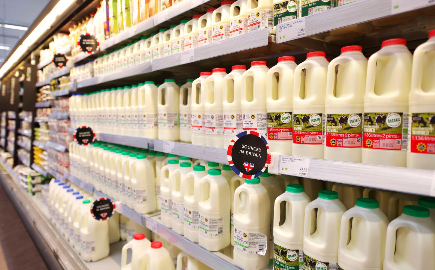 Fresh milk in M&S