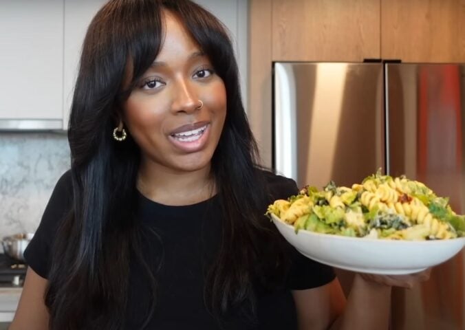 Shakayla Felice made the viral chili crisp Caesar pasta salad