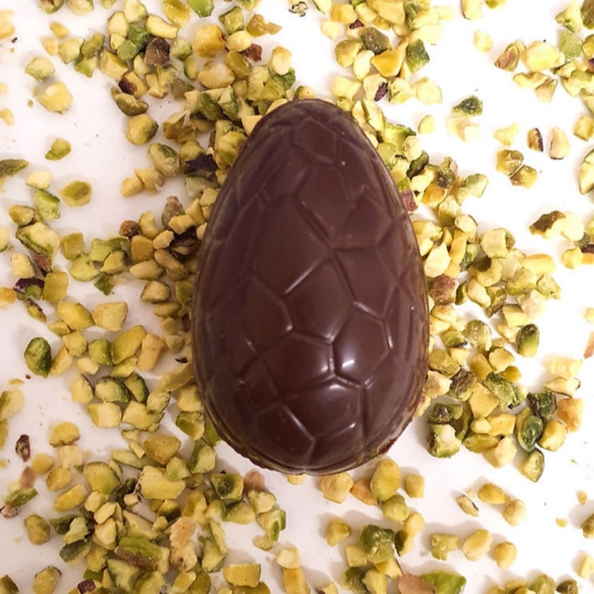 Photo shows Considerit's vegan Easter egg version of Dubai Chocolate